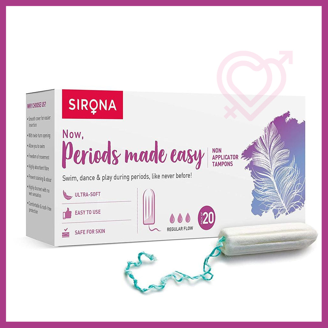 Buy SIRONA FDA Approved Premium Non Applicator Tampons - Regular Flow  Online at Best Price of Rs 215.35 - bigbasket