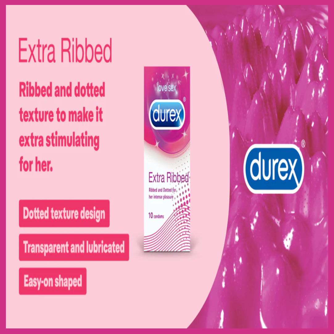 DUREX EXTRA RIBBED - 10 Count