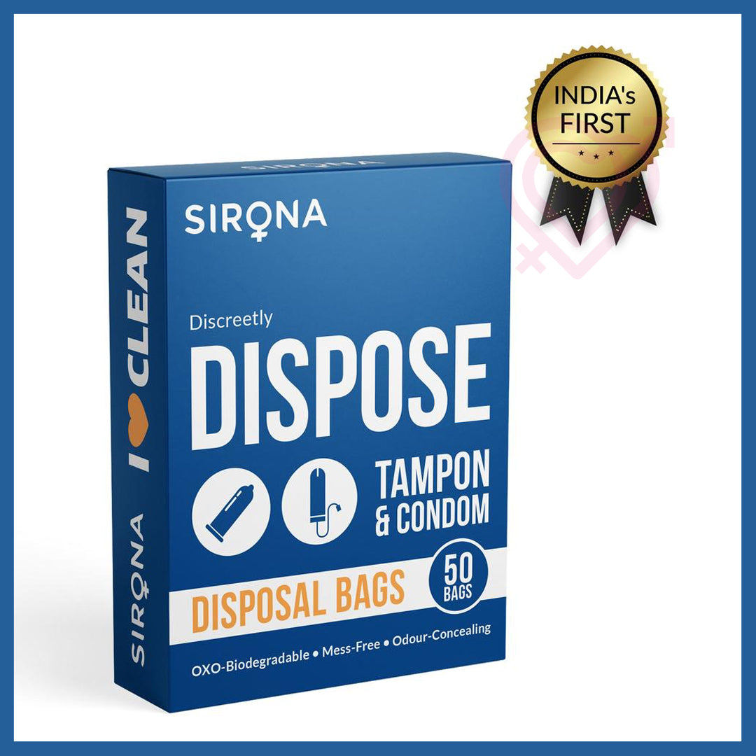Sirona Condoms and Tampons Disposable Bags - 50 Bags