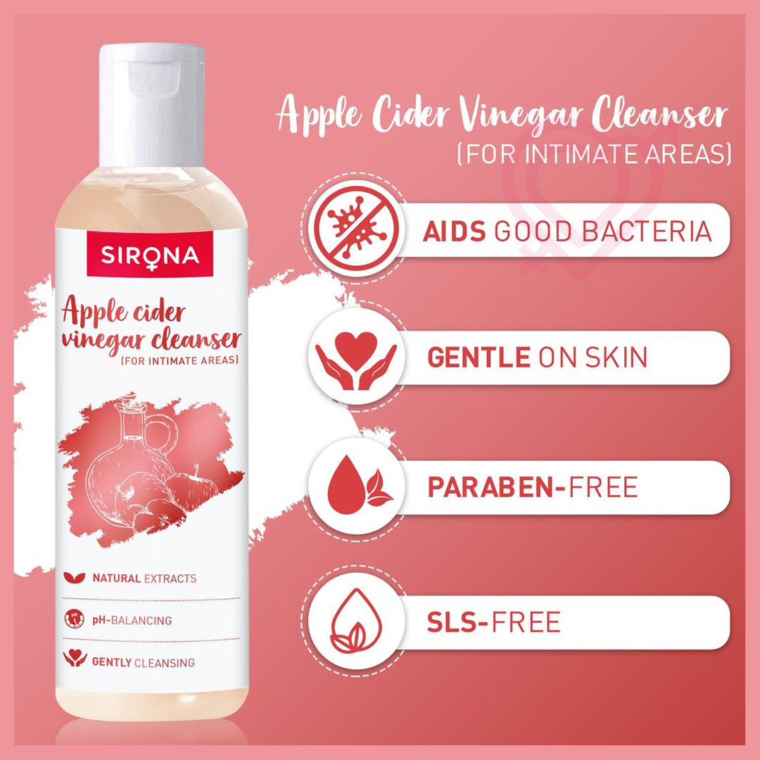 Sirona Apple Cider Vinegar Cleanser (for Intimate Areas) - 200 ml